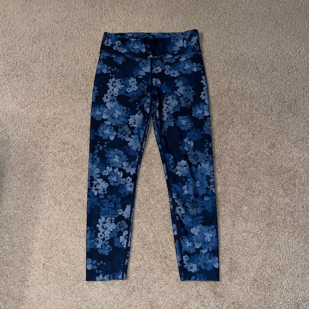 Joy Lab Blue Floral Leggings